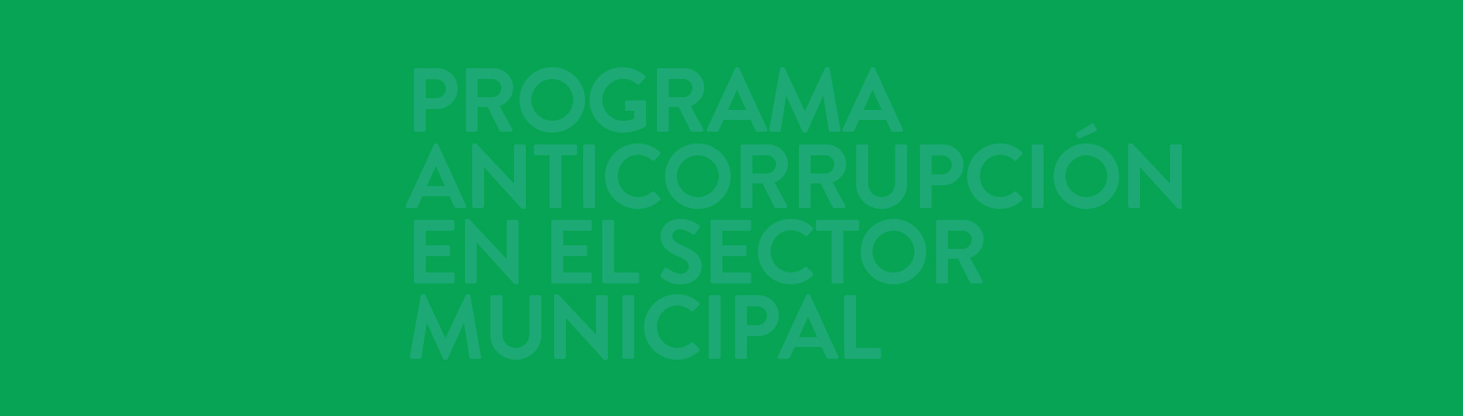 Programa Anticorrupción en el Sector Municipal